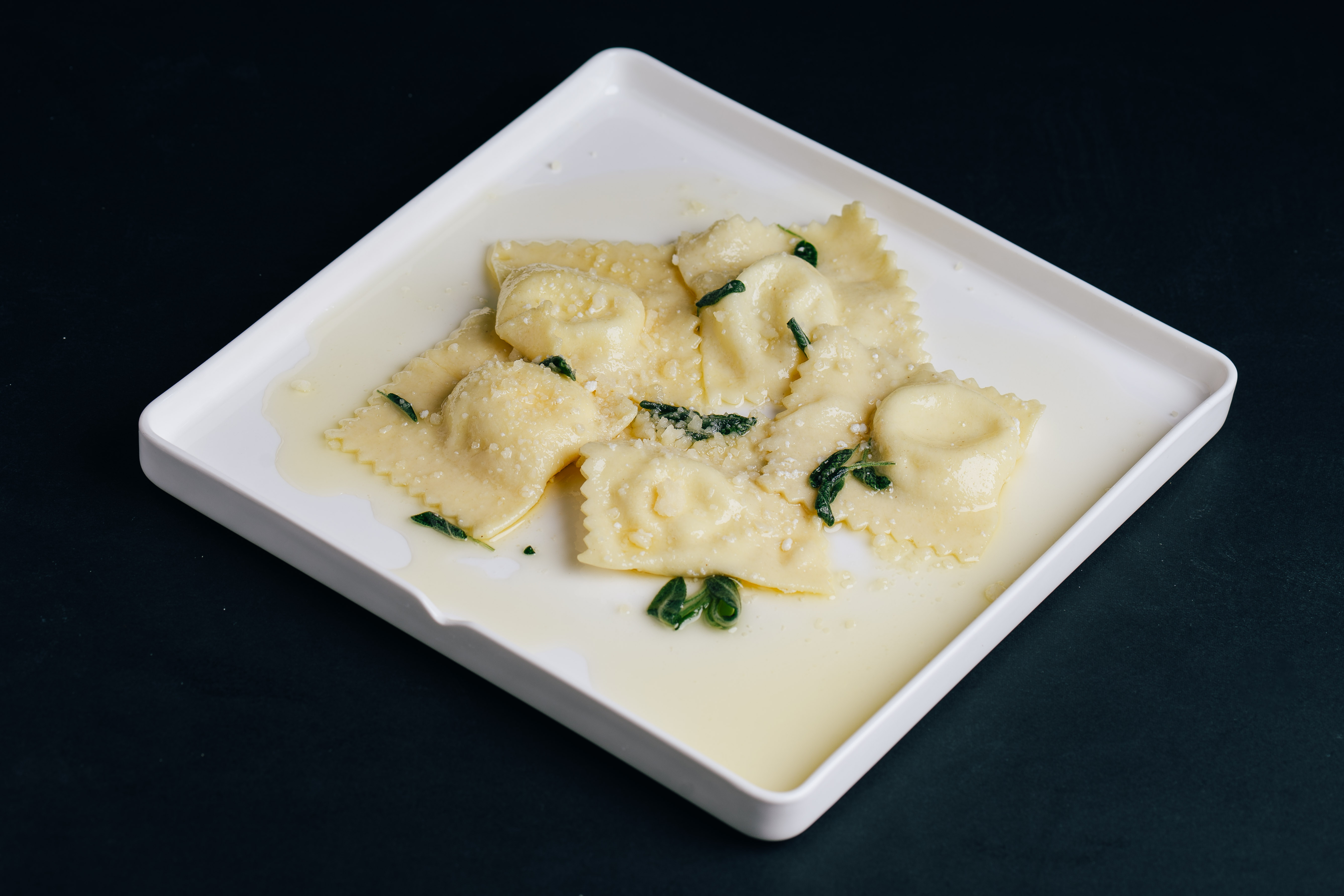 Fresh handmade pasta catering tray at da Cecot, Edmonton