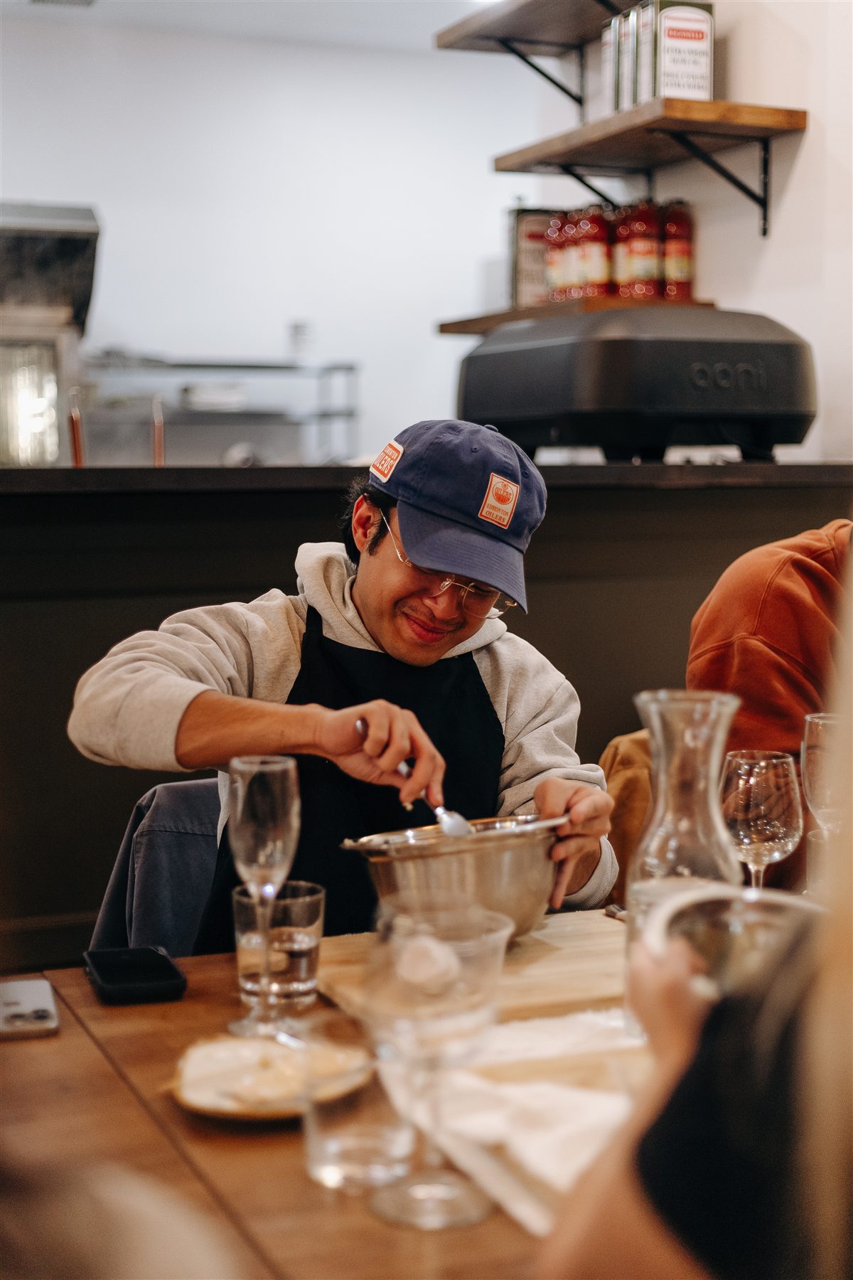A warm moment at a da Cecot pasta evening, Edmonton